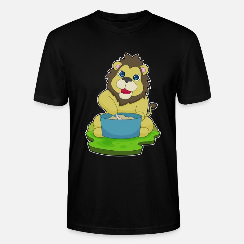 Löwe Kochtopf Löffel - Stanley/Stella Unisex Bio-T-Shirt CRAFTER - Schwarz