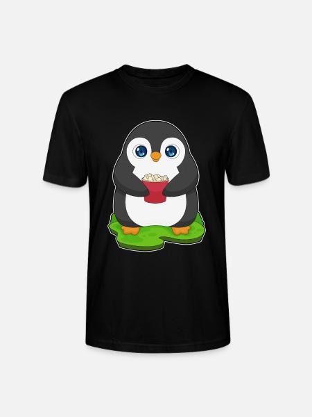 Pop-corn pingouin - T-shirt bio CRAFTER Stanley Stella Unisexe - noir