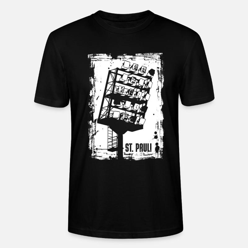 St Pauli Millerntor Stadionlichter - Stanley/Stella Unisex Bio-T-Shirt CRAFTER - Schwarz