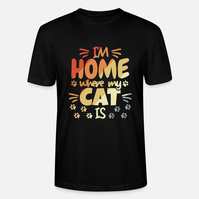 Dicton de chat mignon - T-shirt bio CRAFTER Stanley Stella Unisexe - noir