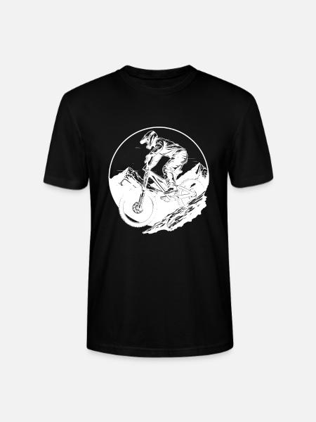 Mountainbiking - Stanley/Stella Unisex Bio-T-Shirt CRAFTER - Schwarz