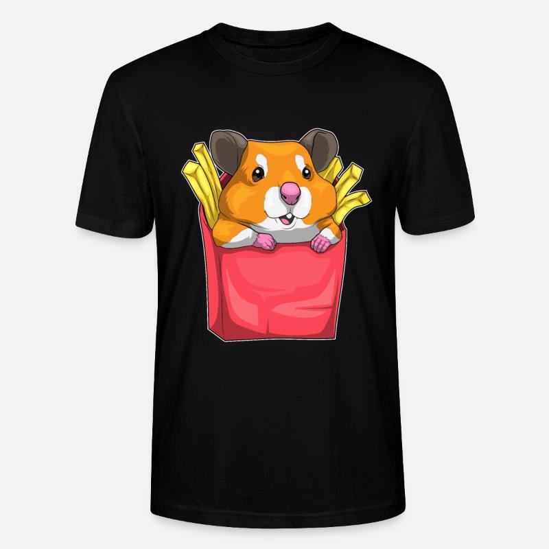 Frites de hamster - T-shirt bio CRAFTER Stanley Stella Unisexe - noir