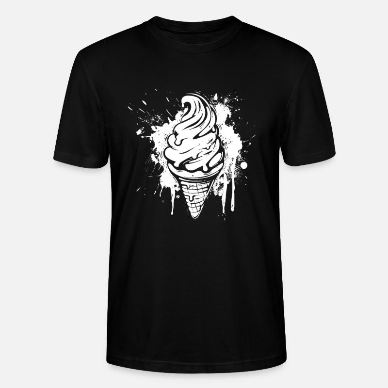 Eiswaffel Splash - Stanley/Stella Unisex Bio-T-Shirt CRAFTER - Schwarz