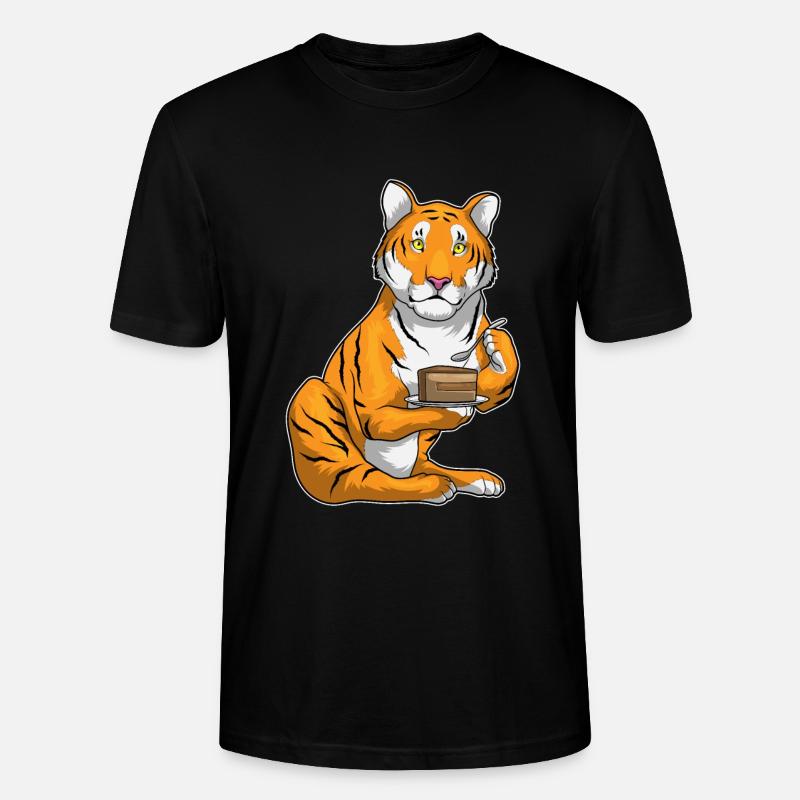 Tiger Cake - Stanley/Stella CRAFTER Unisex Organic T-Shirt - black