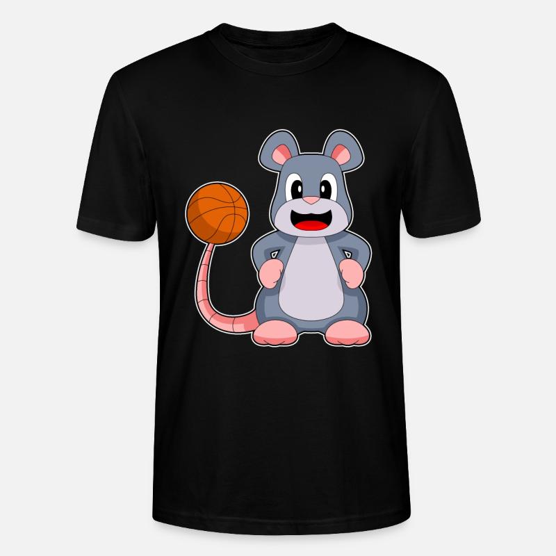 Souris Basketteur Basketteur - T-shirt bio CRAFTER Stanley Stella Unisexe - noir