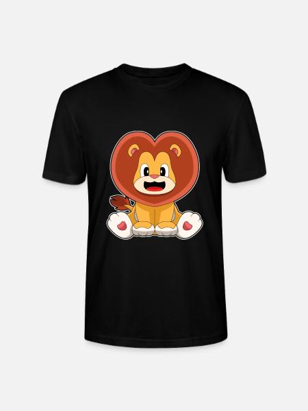 Leo Heart - Stanley/Stella CRAFTER Unisex Organic T-Shirt - black