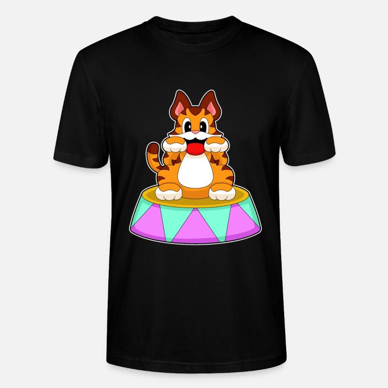 Tiger Circus - Stanley/Stella CRAFTER Unisex Organic T-Shirt - black