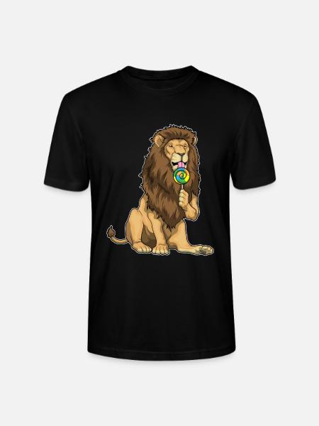 Lion Lollipop - Stanley/Stella CRAFTER Unisex Organic T-Shirt - black