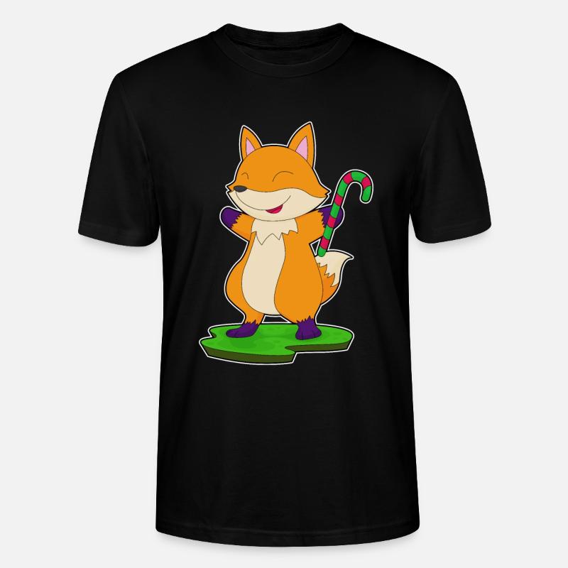 Fuchs Zuckerstange - Stanley/Stella Unisex Bio-T-Shirt CRAFTER - Schwarz