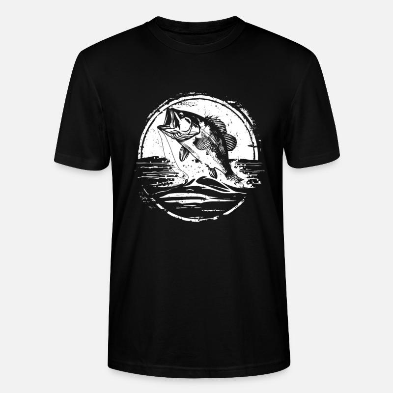 Fisch Zeichnung - Stanley/Stella Unisex Bio-T-Shirt CRAFTER - Schwarz