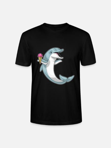 Delfin Waffeleis - Stanley/Stella Unisex Bio-T-Shirt CRAFTER - Schwarz