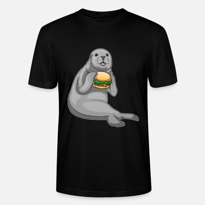 Burger de phoque - T-shirt bio CRAFTER Stanley Stella Unisexe - noir