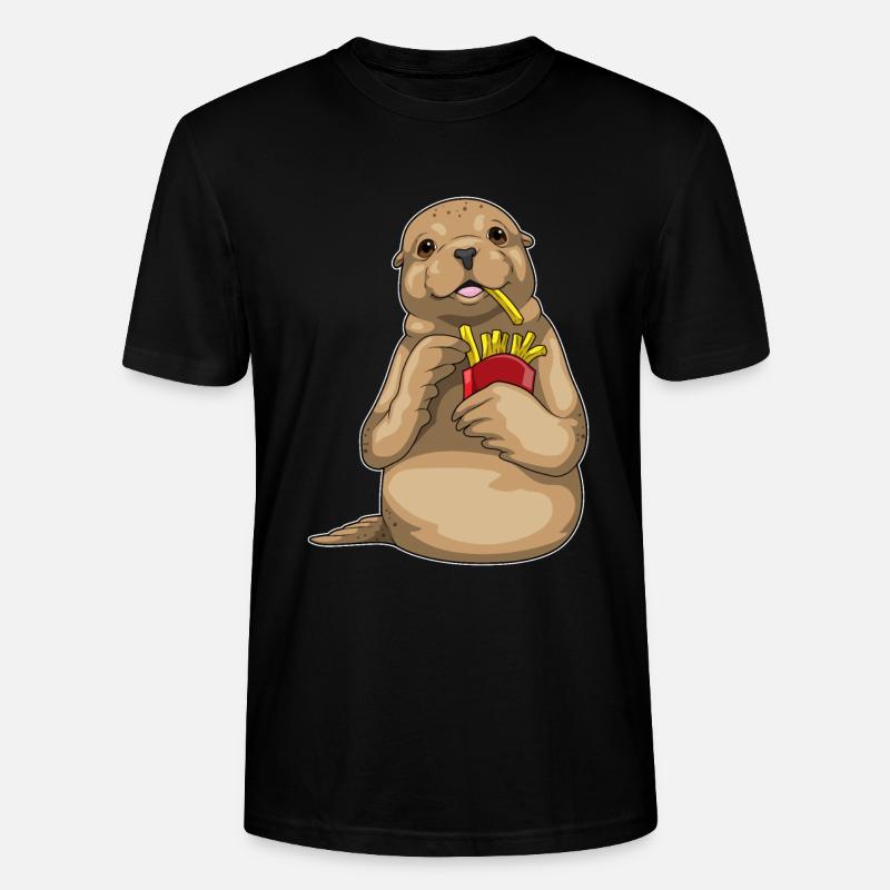 Frites de phoque - T-shirt bio CRAFTER Stanley Stella Unisexe - noir