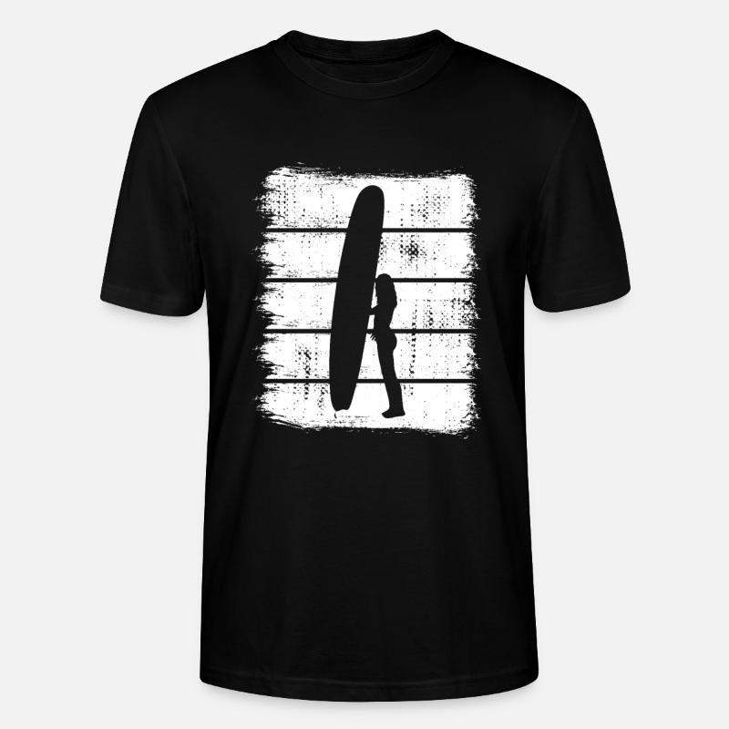 Conception de surfeur - T-shirt bio CRAFTER Stanley Stella Unisexe - noir