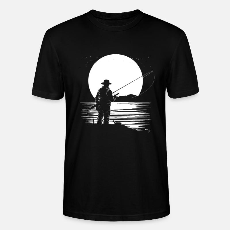 Graphiques de pêche - T-shirt bio CRAFTER Stanley Stella Unisexe - noir