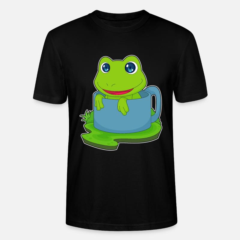 Mug grenouille - T-shirt bio CRAFTER Stanley Stella Unisexe - noir