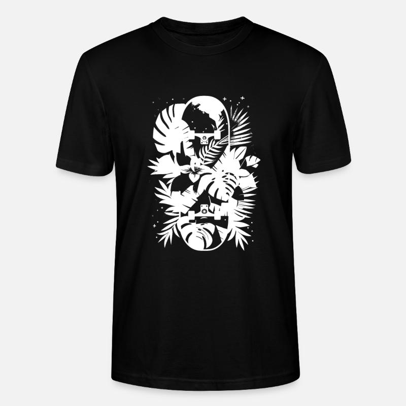Graphismes de skateboard - T-shirt bio CRAFTER Stanley Stella Unisexe - noir
