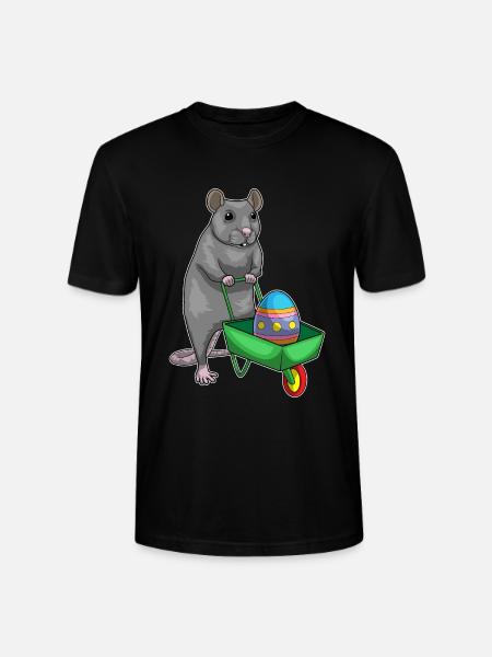 Rat Easter Easter Egg - Stanley/Stella CRAFTER Unisex Organic T-Shirt - black