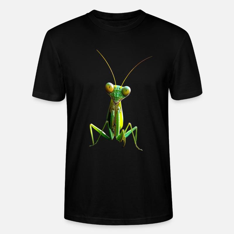 Gottesanbeterin Praying Mantis Liebe Fangschrecken - Stanley/Stella Unisex Bio-T-Shirt CRAFTER - Schwarz