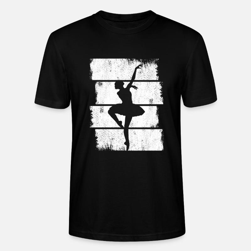 Dessin de danseuse de ballet - T-shirt bio CRAFTER Stanley Stella Unisexe - noir