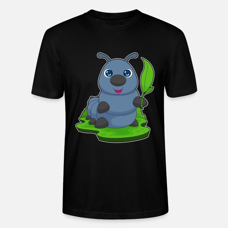 Raupe Blatt - Stanley/Stella Unisex Bio-T-Shirt CRAFTER - Schwarz