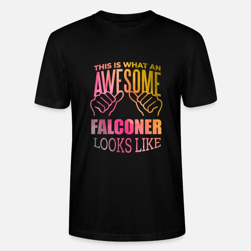 Falknerei - Stanley/Stella Unisex Bio-T-Shirt CRAFTER - Schwarz