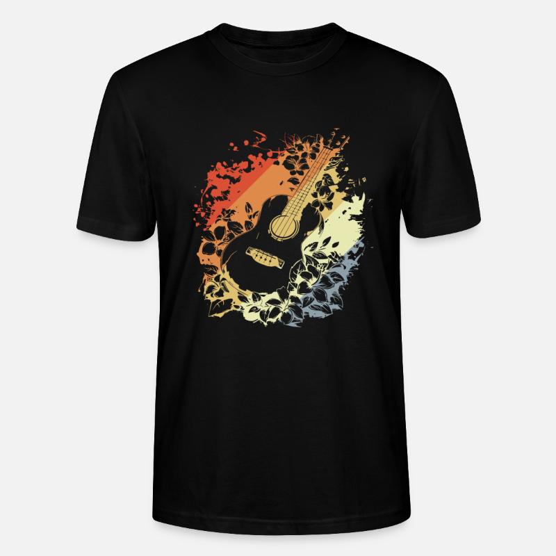 Ukulele Comic Look - Stanley/Stella Unisex Bio-T-Shirt CRAFTER - Schwarz