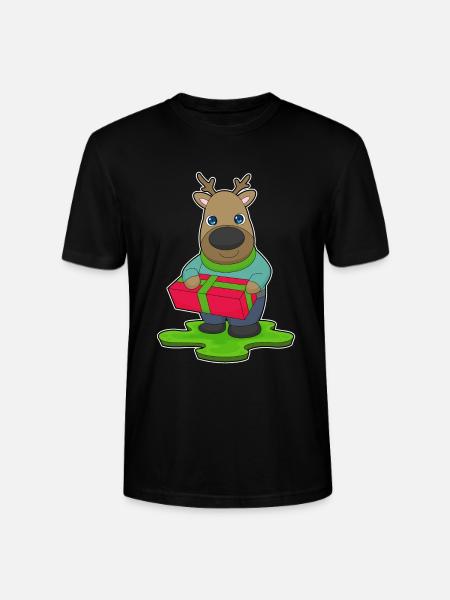 Reindeer Christmas Package - Stanley/Stella CRAFTER Unisex Organic T-Shirt - black