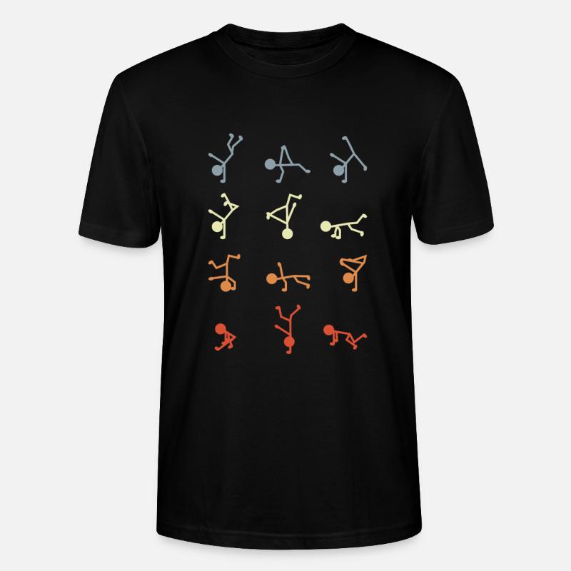 Figurines bâton breakdancer - T-shirt bio CRAFTER Stanley Stella Unisexe - noir