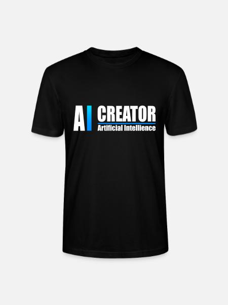 AI Creator Artificial Intelligence Enthusiast - Stanley/Stella CRAFTER Unisex Organic T-Shirt - black
