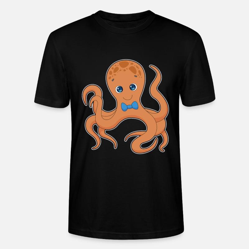 Krake Fliege - Stanley/Stella Unisex Bio-T-Shirt CRAFTER - Schwarz