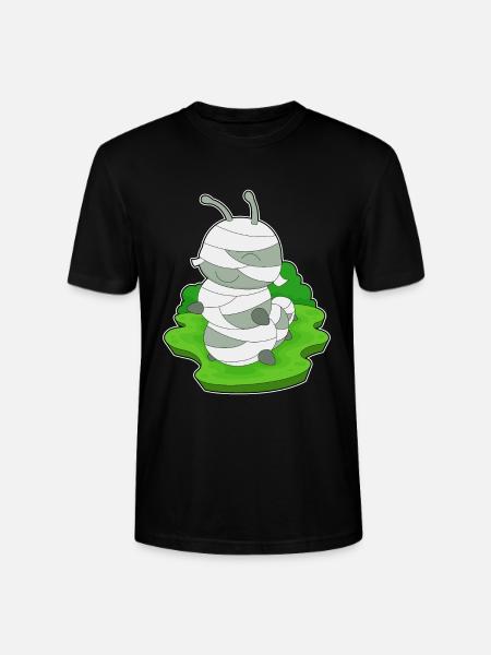 Caterpillar Halloween Mummy - Stanley/Stella CRAFTER Unisex Organic T-Shirt - black