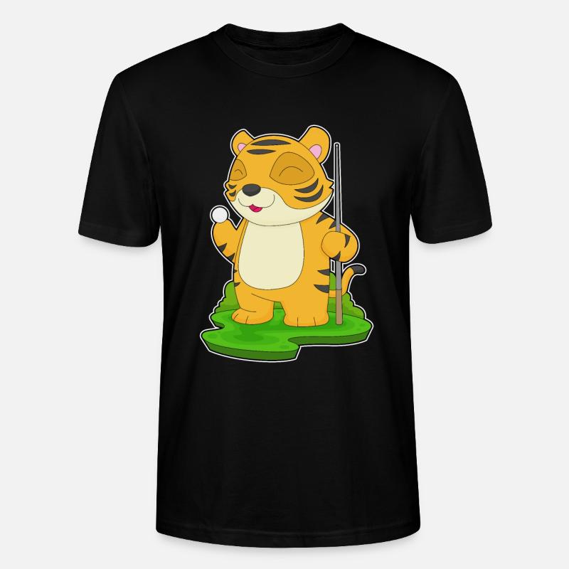 Tiger Billiard Queue - Stanley/Stella Unisex Bio-T-Shirt CRAFTER - Schwarz
