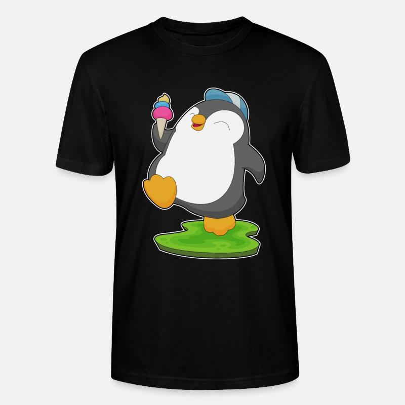 Pinguin Waffeleis - Stanley/Stella Unisex Bio-T-Shirt CRAFTER - Schwarz