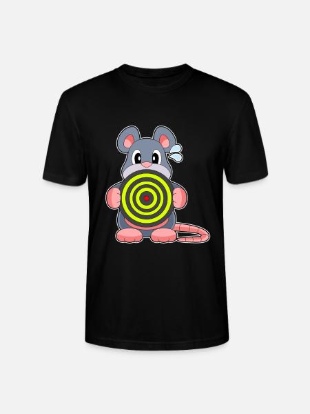 Mouse Dart Dartboard - Stanley/Stella CRAFTER Unisex Organic T-Shirt - black