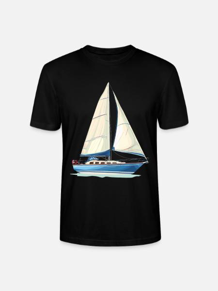Sailboat Graphics - Stanley/Stella CRAFTER Unisex Organic T-Shirt - black