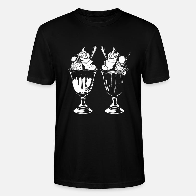 Eisbecher Grafik - Stanley/Stella Unisex Bio-T-Shirt CRAFTER - Schwarz