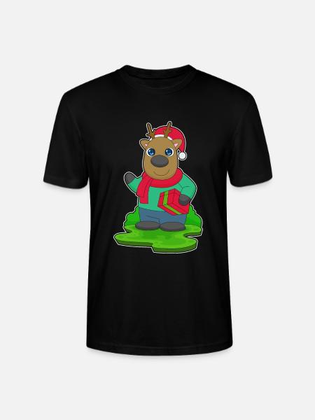 Reindeer Christmas Package - Stanley/Stella CRAFTER Unisex Organic T-Shirt - black