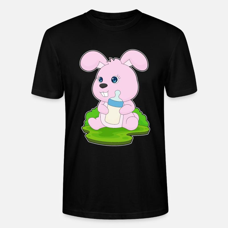Bunny Lait de biberon - T-shirt bio CRAFTER Stanley Stella Unisexe - noir