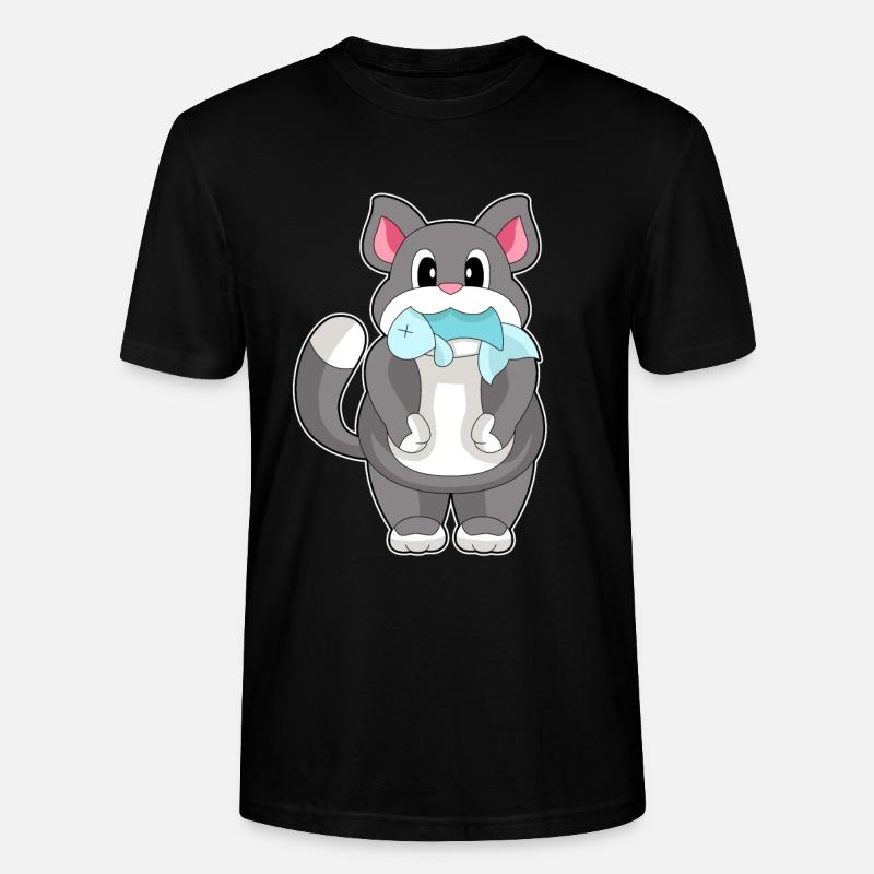 Poisson-chat - T-shirt bio CRAFTER Stanley Stella Unisexe - noir