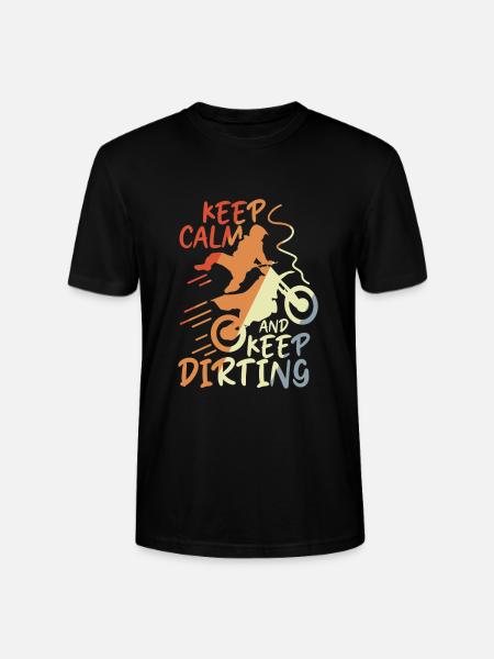 Keep Calm and Keep Dirting - Stanley/Stella CRAFTER Unisex Organic T-Shirt - black