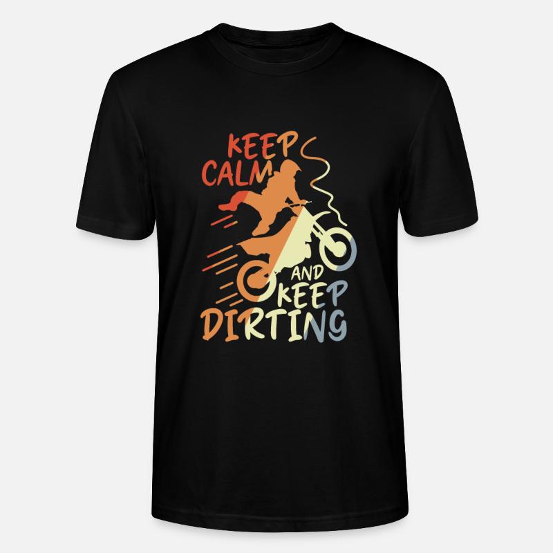 Keep Calm and Keep Dirting - Stanley/Stella CRAFTER Unisex Organic T-Shirt - black