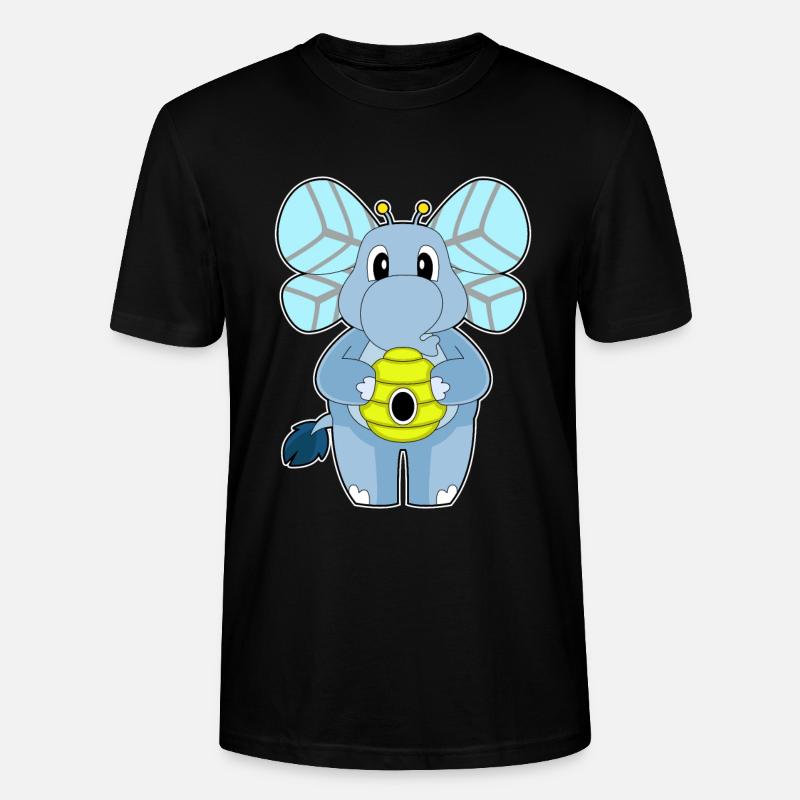 Elefant Biene - Stanley/Stella Unisex Bio-T-Shirt CRAFTER - Schwarz