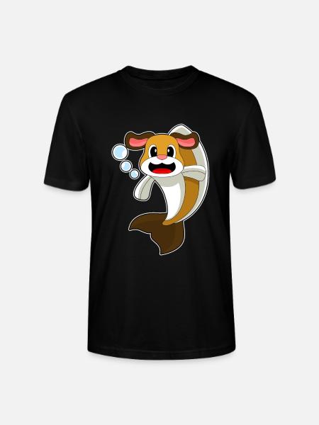 Chien-poisson - T-shirt bio CRAFTER Stanley Stella Unisexe - noir