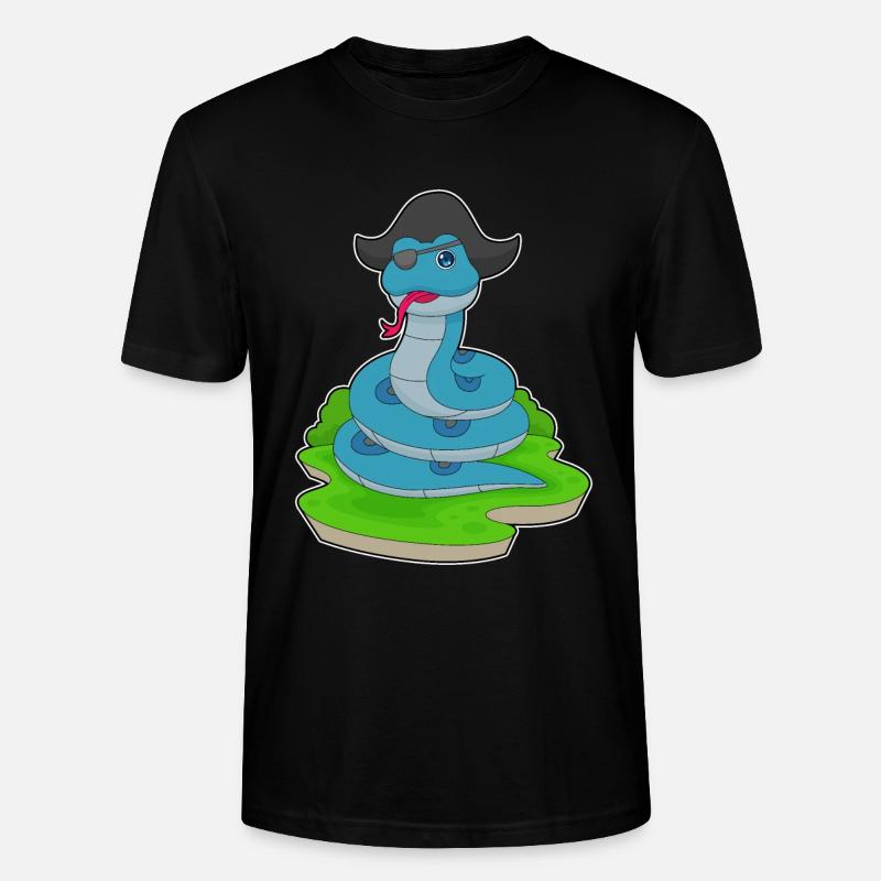 Serpent Pirate Chapeau de Pirate - T-shirt bio CRAFTER Stanley Stella Unisexe - noir