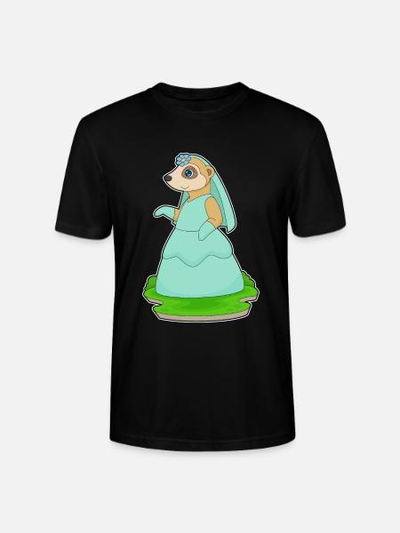 Suricate Voile de mariée Mariage - T-shirt bio CRAFTER Stanley Stella Unisexe - noir
