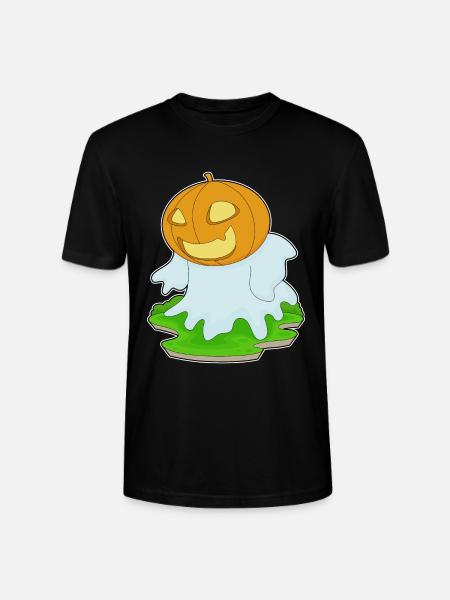 Citrouille fantôme d’Halloween - T-shirt bio CRAFTER Stanley Stella Unisexe - noir