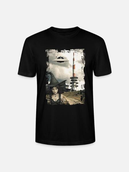 UFO Brocken im Harz - Stanley/Stella Unisex Bio-T-Shirt CRAFTER - Schwarz
