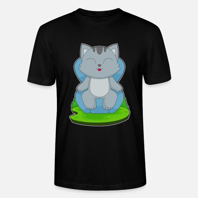 Katze Sessel - Stanley/Stella Unisex Bio-T-Shirt CRAFTER - Schwarz