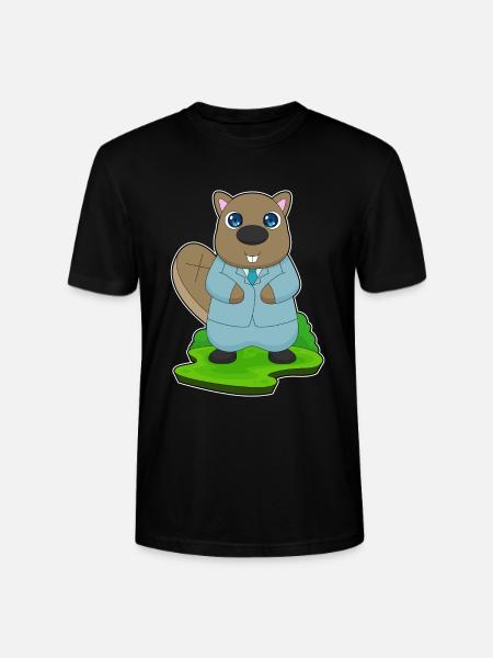 Beaver Groom Suit Wedding - Stanley/Stella CRAFTER Unisex Organic T-Shirt - black